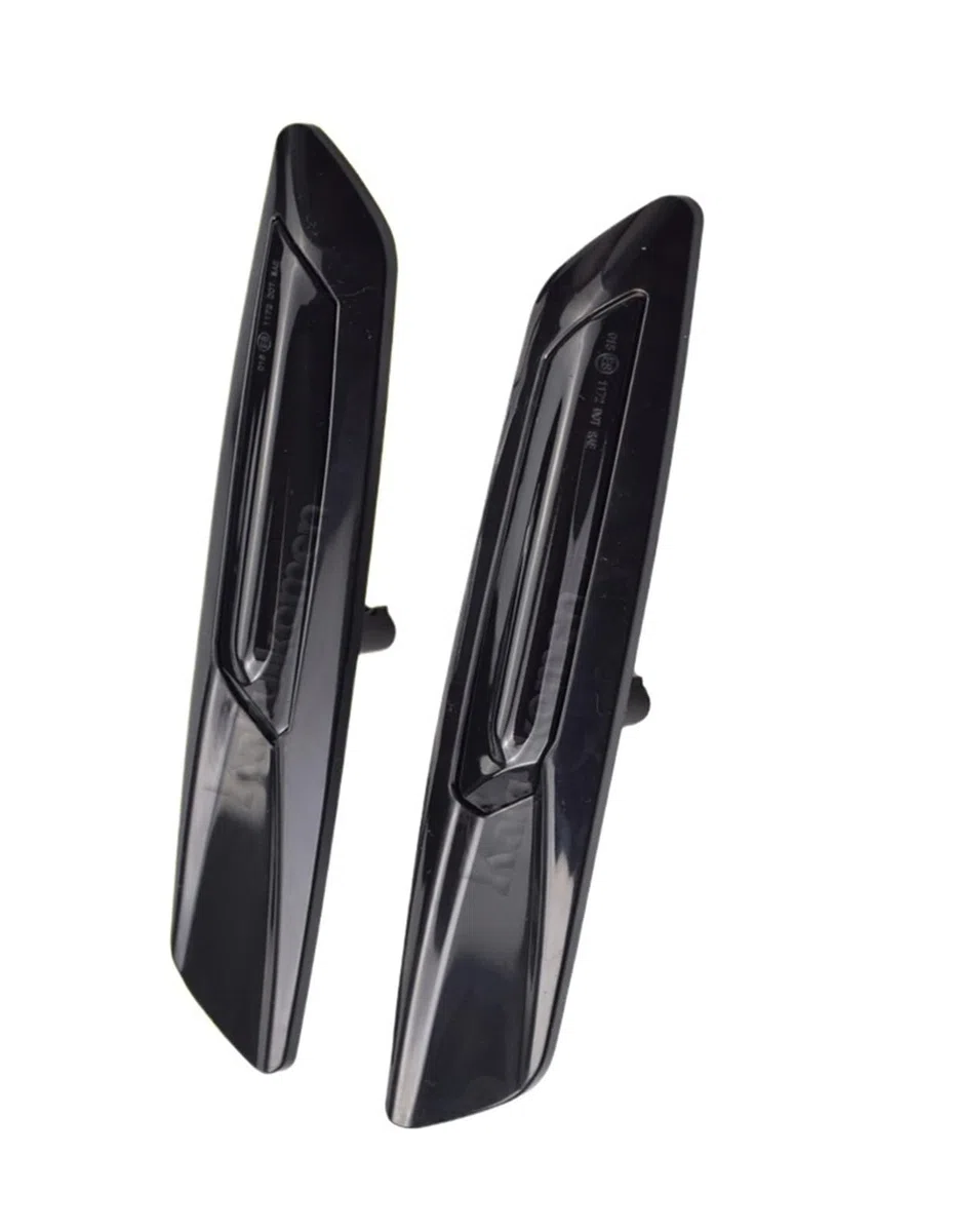 Dinamiche Indicatori Direzione Per BMW Serie 5 F10 F11 528i 528iX 535i 2011-20132X LED Sequenziale Parafango Indicatore Indicatore Laterale Lampeggiante Indicatori di Direzione luci(Smoked Black)